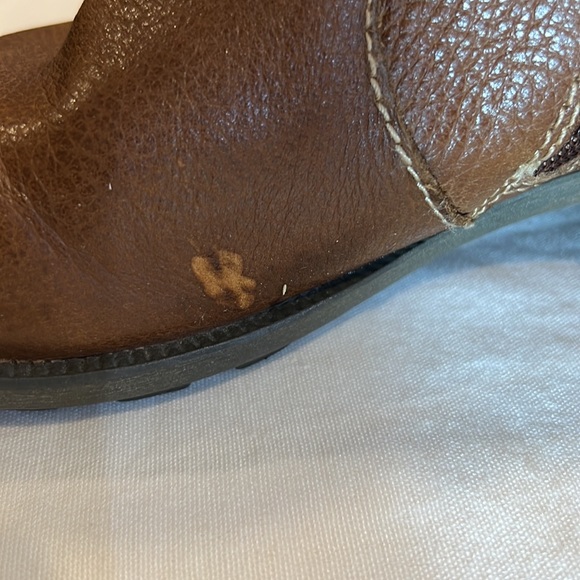 Earth Origins brown leather boot with strap and buckle detail - Picture 6 of 8